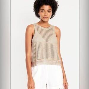 Old Navy Crochet Tank Top Size XS